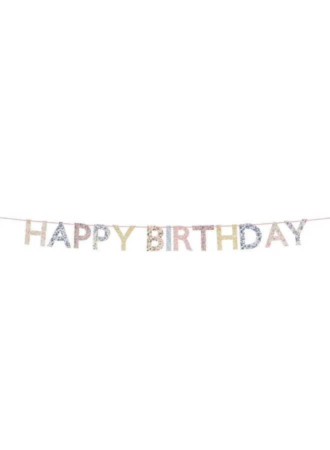 Meri Meri Meri Meri x Liberty Happy Birthday Garland