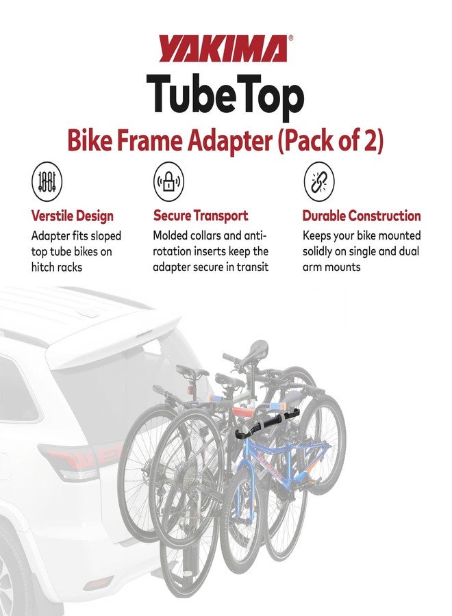 Yakima 2 Pack Hitch Mounted Bike Rack, TubeTop Seat Post Mounting Type with Oversized Diameter Tubing and Anti-Rotation Inserts for Bicycles - Image 2