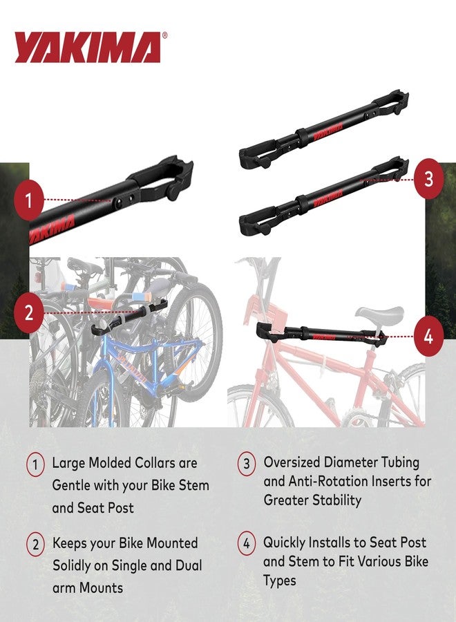 Yakima 2 Pack Hitch Mounted Bike Rack, TubeTop Seat Post Mounting Type with Oversized Diameter Tubing and Anti-Rotation Inserts for Bicycles - Image 3