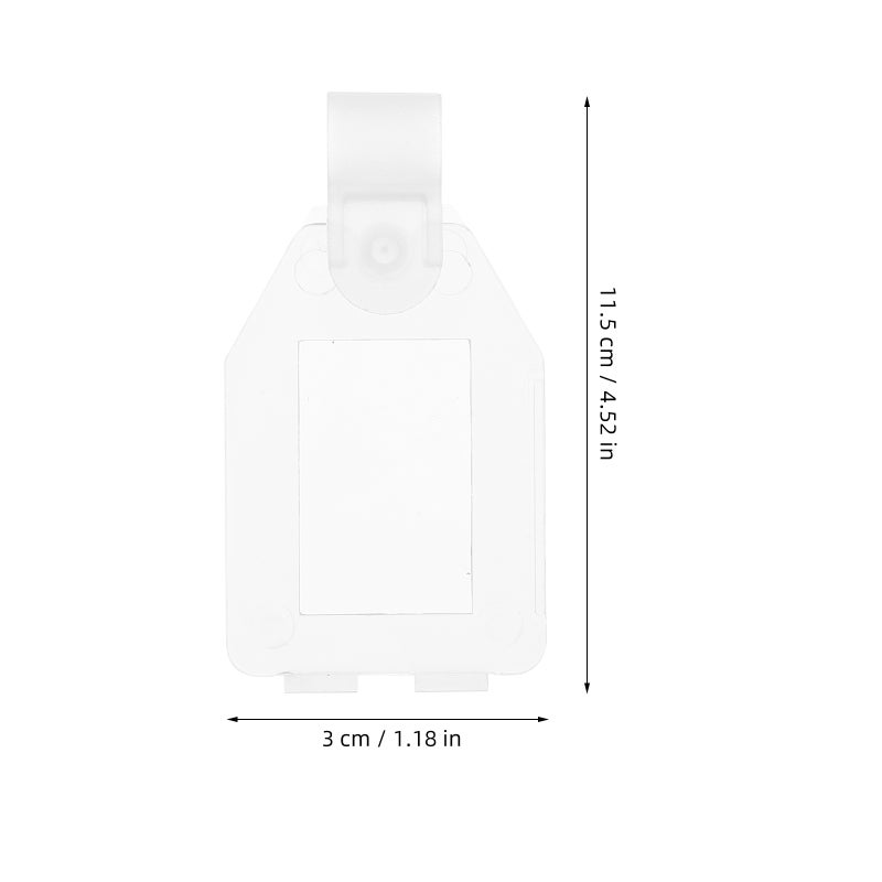 Transparent Label Holder, Durable Plastic for Easy Use, Ideal for Supermarket Shelves - Image 2