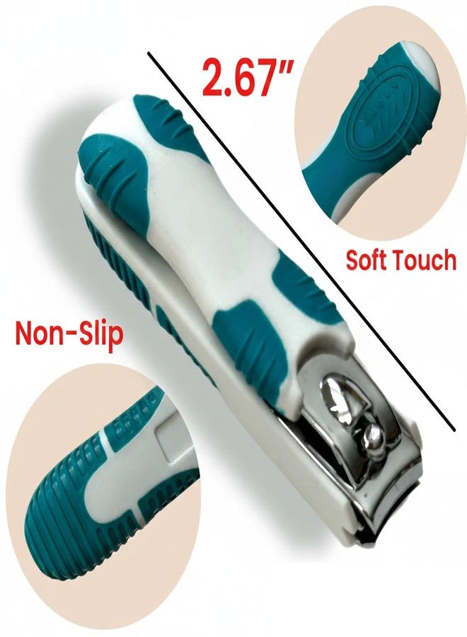 Bexter 7 Nail Clippers with Detachable Non-Slip Grip Stainless Steel Fingernail Clippers - Nail Care Set - Image 2