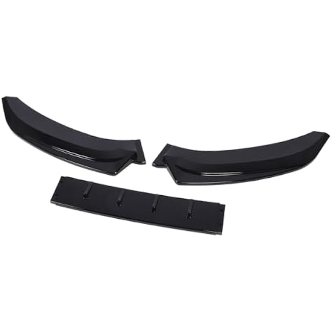 Cryfokt Front Bumper Lower Lip Splitter Glossy Black Anti Collision Racing Look Diffuser for S4 B8.5 S-line 2013-2016, Optimized Aerodynamic Efficiency for Car Tuning Enthusiasts - Image 1