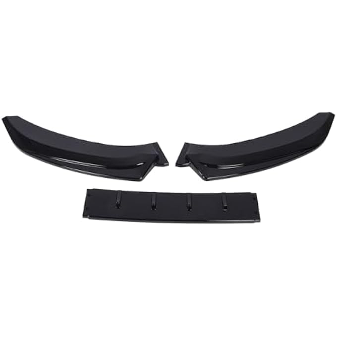 Cryfokt Front Bumper Lower Lip Splitter Glossy Black Anti Collision Racing Look Diffuser for S4 B8.5 S-line 2013-2016, Optimized Aerodynamic Efficiency for Car Tuning Enthusiasts - Image 3