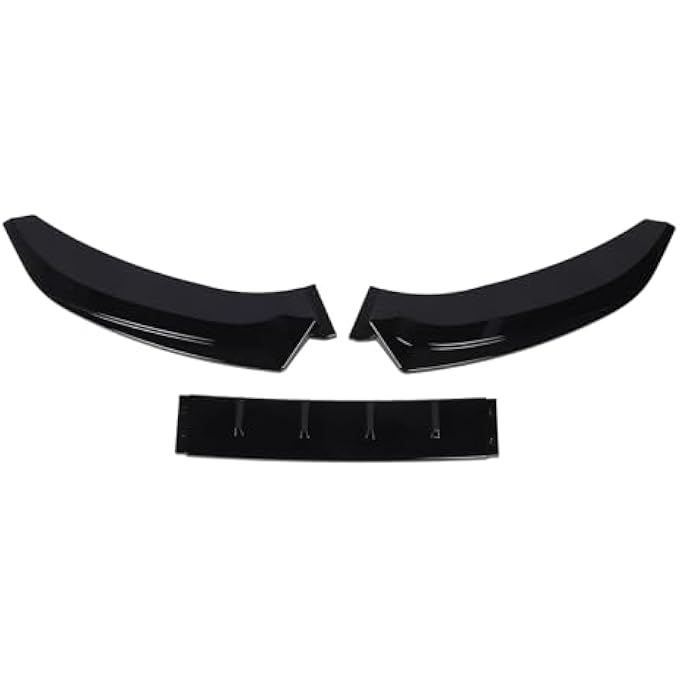 Cryfokt Front Bumper Lower Lip Splitter Glossy Black Anti Collision Racing Look Diffuser for S4 B8.5 S-line 2013-2016, Optimized Aerodynamic Efficiency for Car Tuning Enthusiasts - Image 4