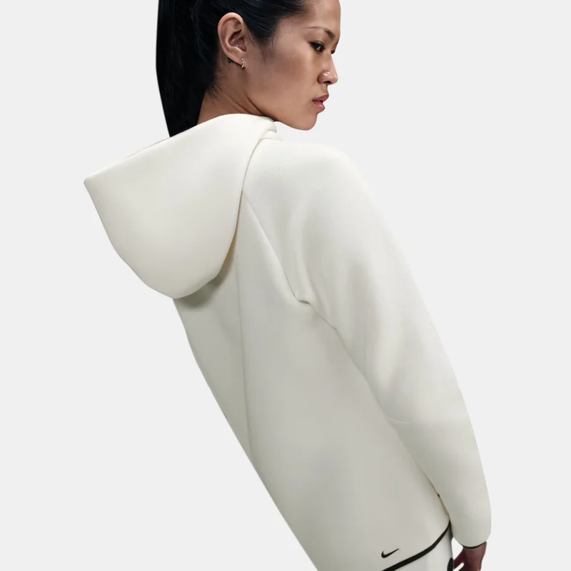 Nike Ivory Women's Sportswear Tech Fleece Windrunner Hoodie for Women | Best Price UAE