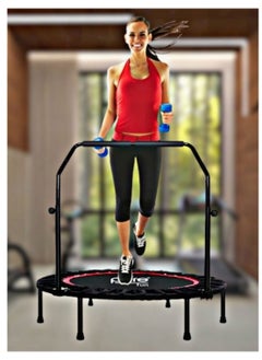 40inch Foldable Trampoline, Fitness Rebounder with Adjustable Handle, Exercise Trampoline For Adults Indoor/Garden Workout Max Load 330lbs [40inch]