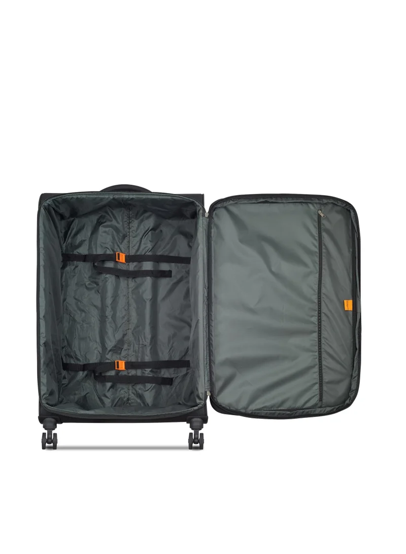 DELSEY Paris Vanguard 82cm Expandable 4Double Wheel Check-In Luggage Trolley - Black