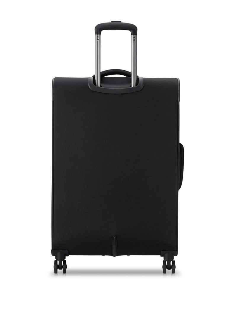 DELSEY Paris Vanguard 82cm Expandable 4Double Wheel Check-In Luggage Trolley - Black - Image 3