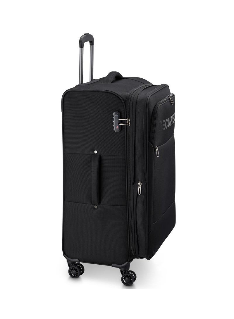 DELSEY Paris Vanguard 82cm Expandable 4Double Wheel Check-In Luggage Trolley - Black - Image 4