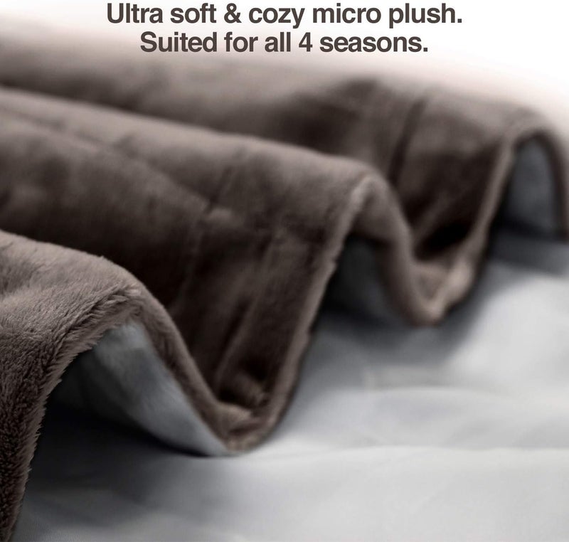 PetFusion Premium Pet Blanket, Multiple Sizes for Dogs & Cats. [Reversible Micro Plush]. 100% Soft Polyester, Brown, Large (53 x 41) (PF-PB1B) - Image 4