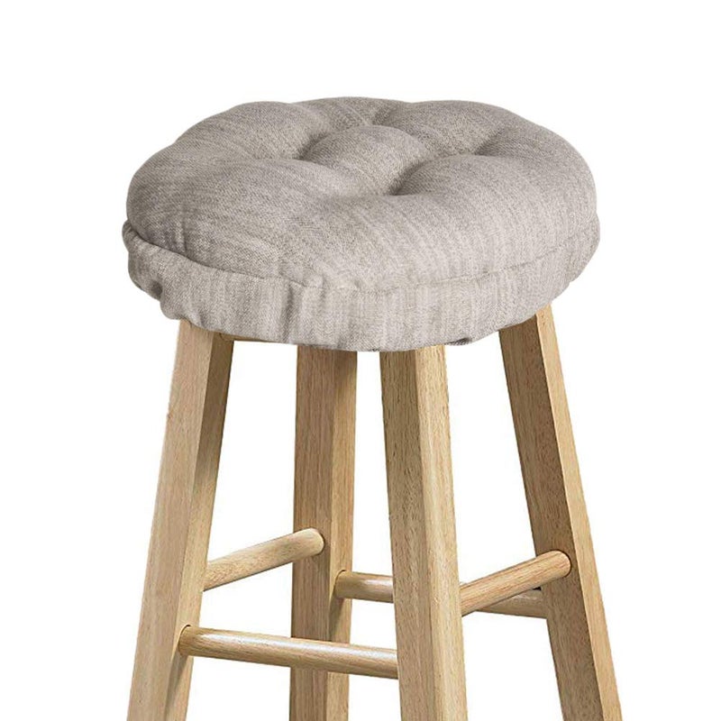 BAIBU baibu Stool Covers Round Super Soft Round Bar Stool Cushion Covers Seat Cushion  One Cushion Only Beige12 30cm 