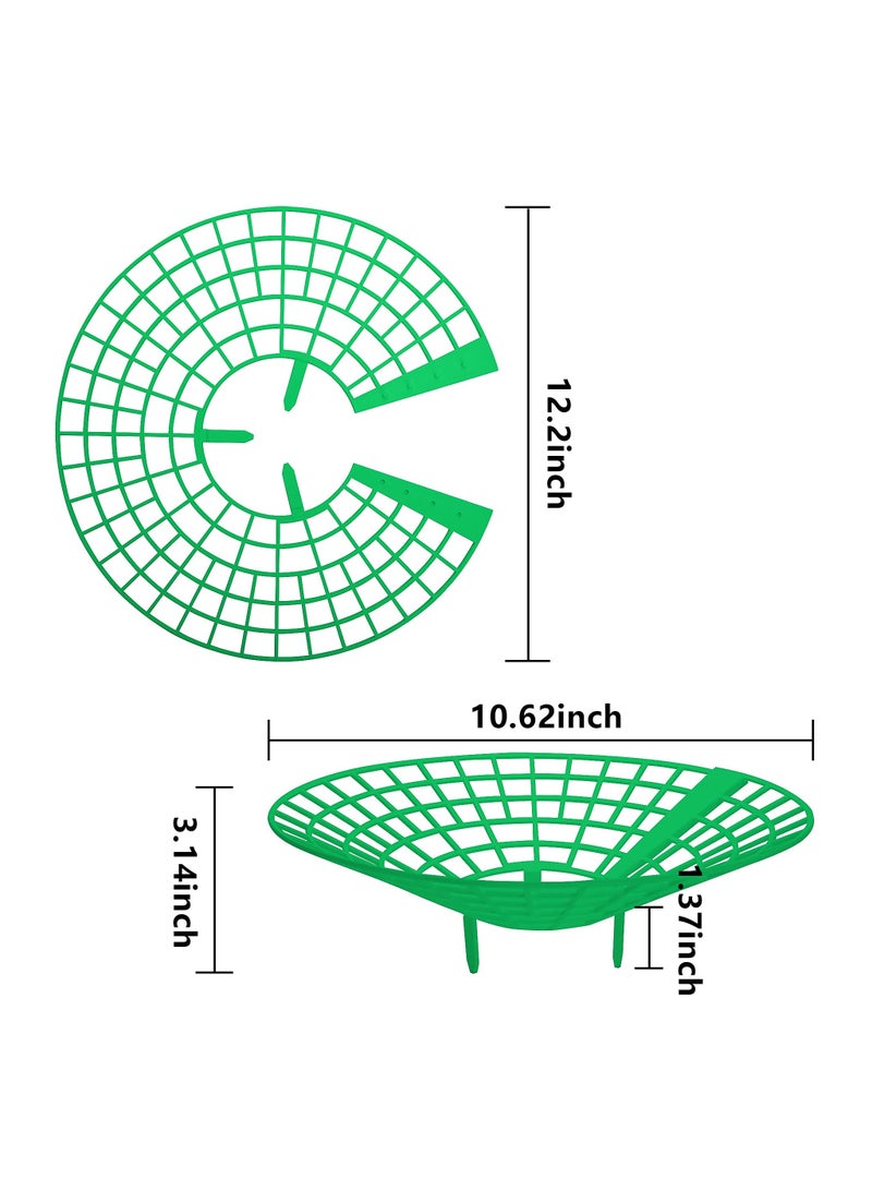 SYOSI 14 Pack Strawberry Supports, Strawberry Plant Support with 3 Sturdy Support Feet, Strawberry Growing Racks, Strawberry Growing Frame, Protecting Strawberry Plants from Mold, Rot and Dirt, Green  - Image 2