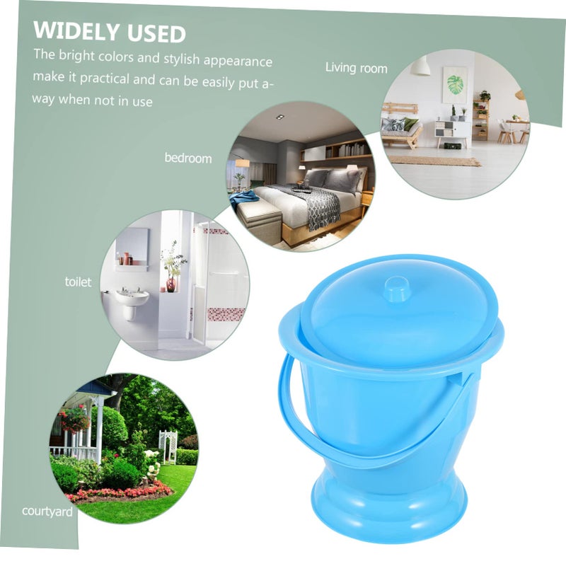 Portable Urinal Pot With Lid For Adults Kids Travel Home Bedpan Thickened Plastic - Image 5