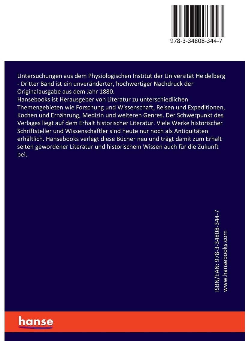 Untersuchungen aus dem Physiologischen Institut der Universität Heidelberg: Dritter Band  - Image 2