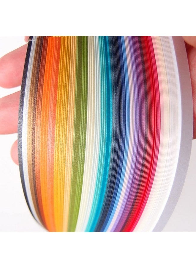 ODETOJOY 60Pcs 5Mm Quilling Paper Metallic Paper Strips 5Mm Roll For Craft Card Making Quilling Strips (Gold) - Image 4