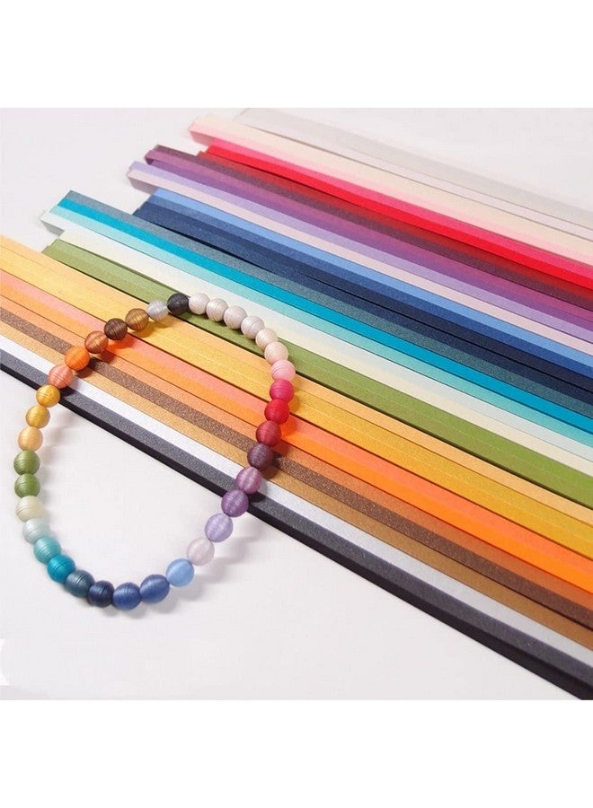 ODETOJOY 60Pcs 5Mm Quilling Paper Metallic Paper Strips 5Mm Roll For Craft Card Making Quilling Strips (Gold) - Image 3