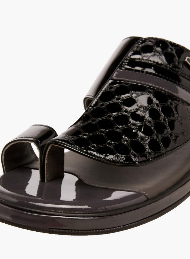 Al Waha Men Leather Arabic Sandals - Image 4