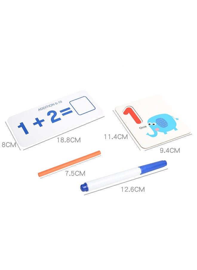 GROIC - 152Pcs Colorful Counting Stick Calculation Math Educational Toy,Foam Number Blocks and Calculation Cards,Learning Materials Preschool Teaching Tools Gift for Toddlers Kids - Image 1