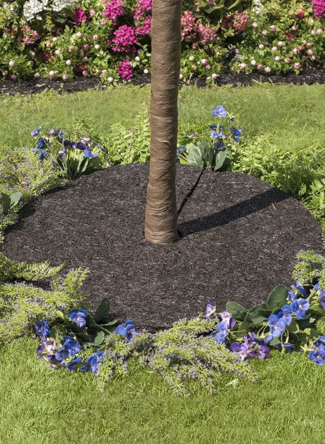 Plow & Hearth 55632 Recycled Rubber Permanent Garden Mulch Border, 120 L x 4.50 W, Black - Image 5