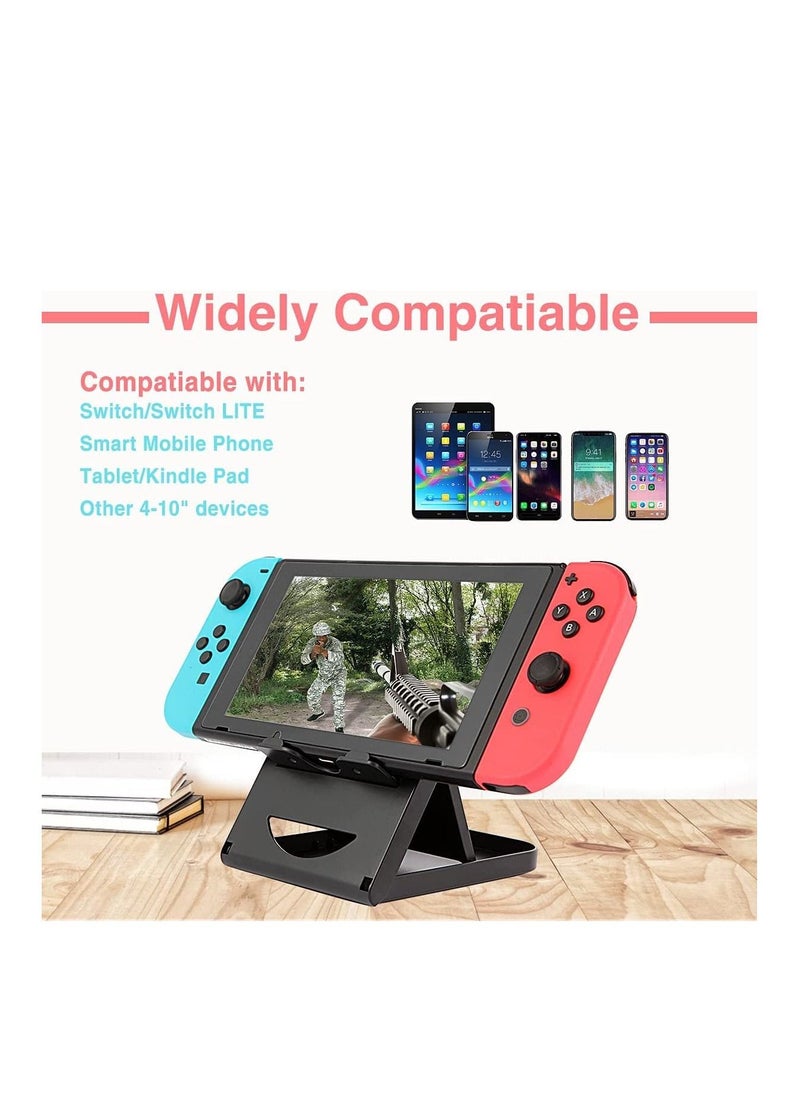 SYOSI - Fit for Nintendo Switch Stand for Switch LITE Stand Foldable Adjustable and Portable table play stand for N switch console playing and charging Compatible with for ipad for Mini for iPad Pro Air - Image 1
