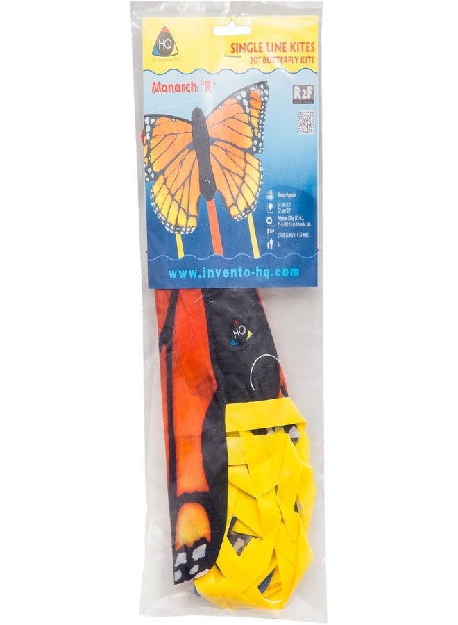 HQ Kites Monarch R Butterfly Kite 20 Inch Single - Line Kite with Tail - Active Outdoor Fun for Ages 5 and Up - Image 2