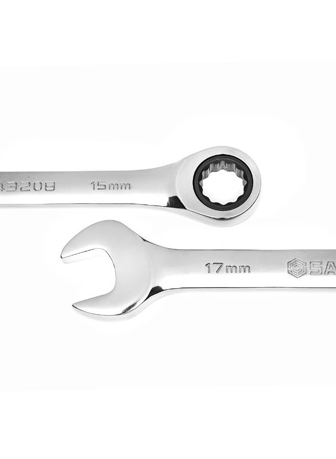 SATA ST08008SJ 8-Piece Metric Combination Ratcheting Wrench Set - Image 4