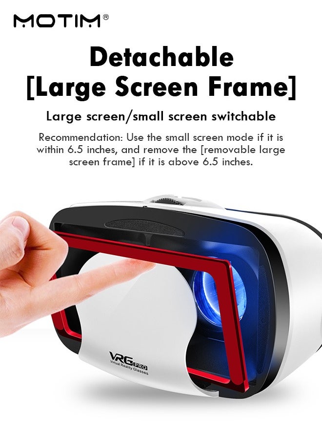 Motim - 3D Virtual Reality Helmet for Movies and Games, Blue Light, Thousand Magic Mirror, VR Glasses Goggles + Y1 Joystick - Image 1