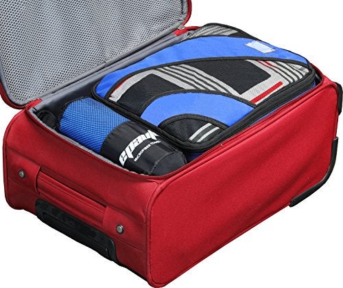 EPAuto Microfiber Fast Drying Towels 2-Pack (60" x 30", 24" x 15") for Travel, Gym, Camping, Beach and Backpacking, Blue - Image 4