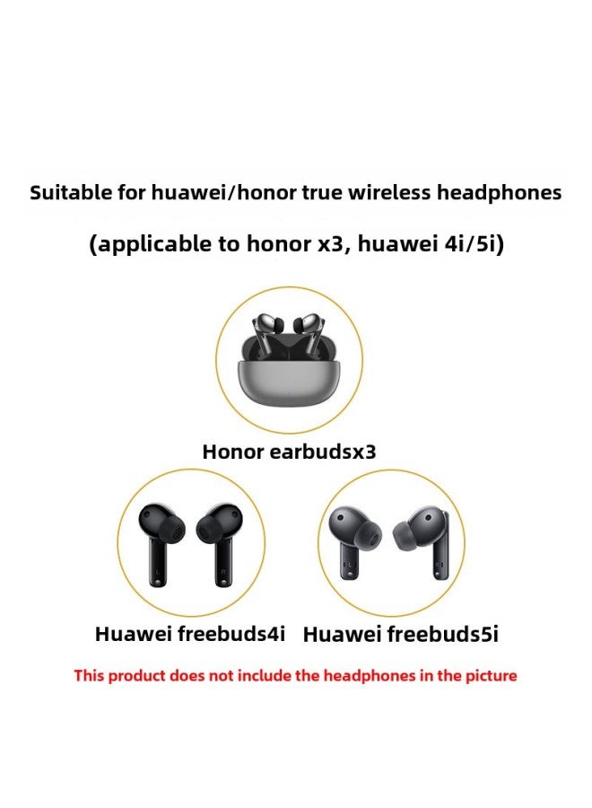 Applicable To Huawei 4i/5i Earcap Bluetooth Headset Silicone Earmuffs Earmuffs Earmuffs Earmuffs Earmuffs Soft Plug Accessories-Color:1 White (large Size)-Model:Honor Earbuds X3  - Image 4