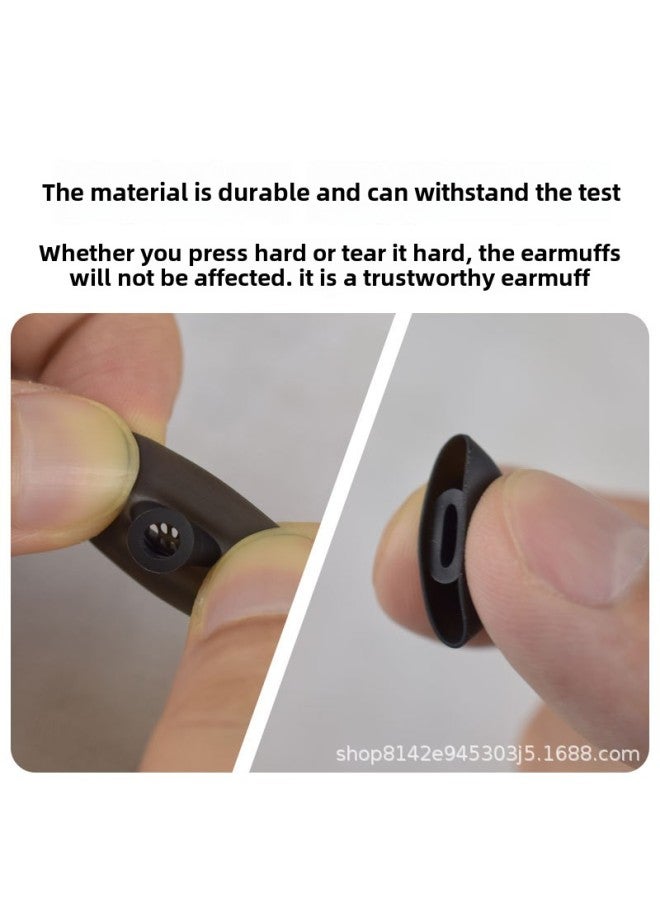 Applicable To Huawei 4i/5i Earcap Bluetooth Headset Silicone Earmuffs Earmuffs Earmuffs Earmuffs Earmuffs Soft Plug Accessories-Color:1 White (large Size)-Model:Honor Earbuds X3  - Image 3