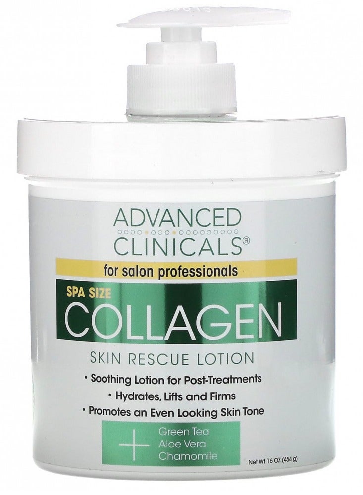 Advanced Clinicals Advanced Clinicals 2 Piece Anti Aging Skin Care Set With Collagen Spa Lotion Size 454 g  and Collagen Instant Plumping Serum 52 ml To Hydrate Moisturize Firm Dry Cracked Skin - Image 3