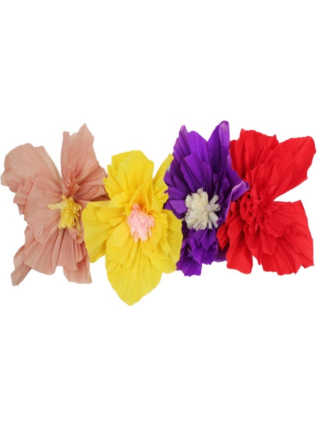 Madhoor عبوة زهور ورقية من 4 قطع 30 سم