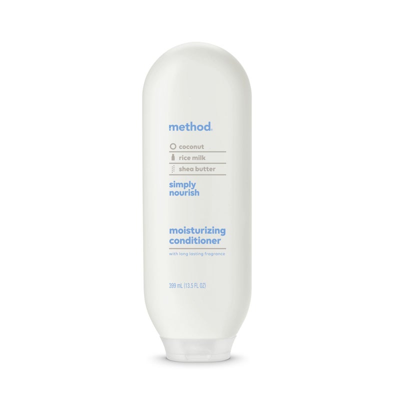 Method Moisturizing Conditioner, Simply Nourish with Shea Butter, Coconut, and Rice Milk Scent Notes, Paraben and Sulfate Free, 13.5 oz (Pack of 1) - Image 1