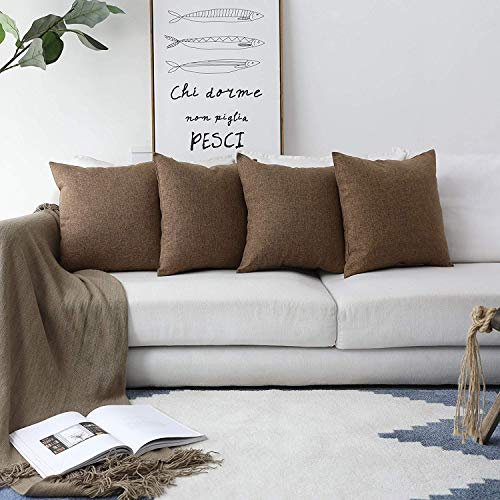Khooti Jute Cushion Cover | 14x14 | Brown | Set of 1 | Throw Pillow Cover for Couches, Chairs, Sofas, Beds, Coffee Tables, Living Rooms, Bedrooms, Modern Boho Design - Image 3