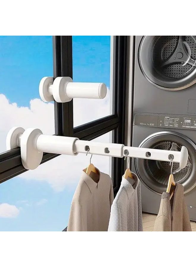 2 Pack Heavy Duty Plastic Folding Drying Rack Space Saving Travel Hangers - Image 5