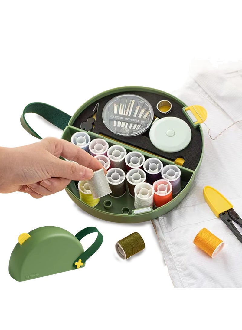 SOLARAE Sewing Kits Home Sewing Supplies and Accessories Mini Sewing Kits Sewing Thread Accessories DIY Portable Multifunctional Needle and Thread Storage Box for Household Sewing Supplies Travel - Image 1