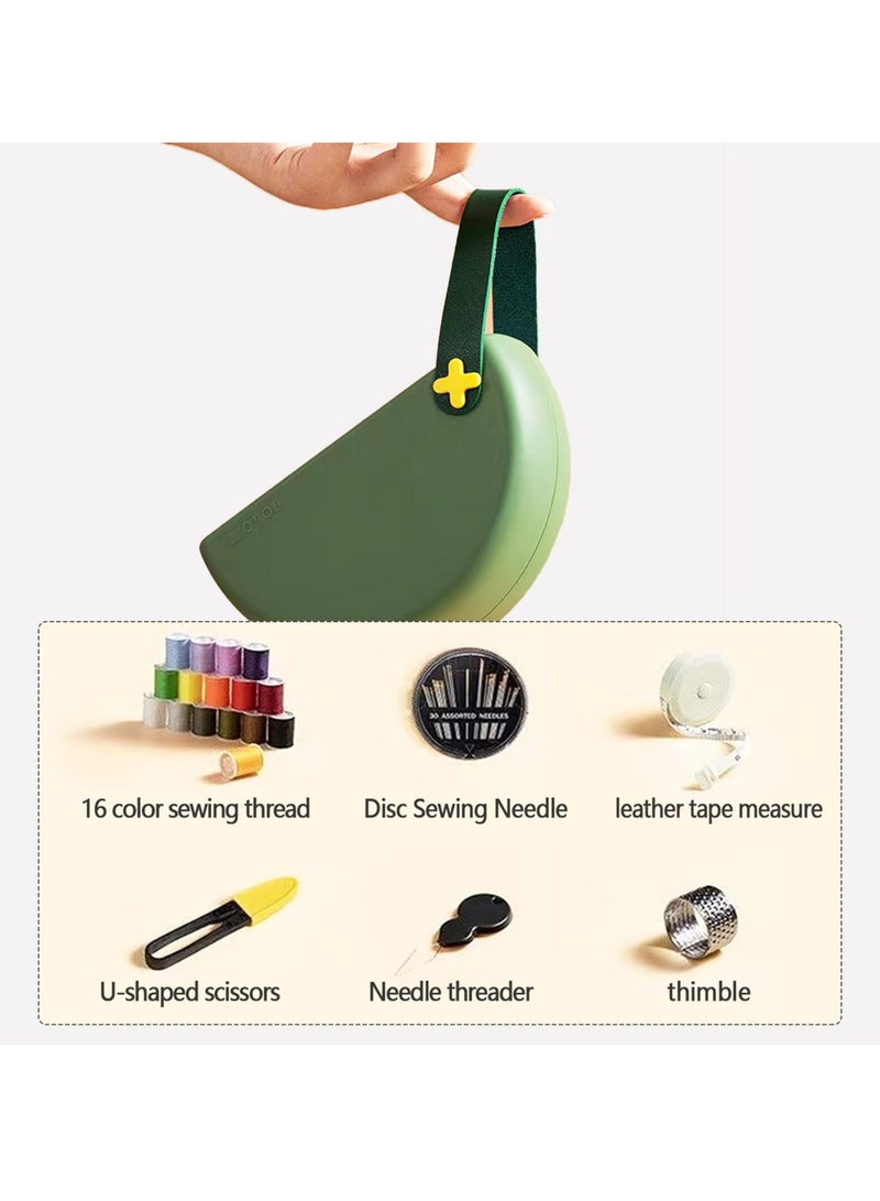 SOLARAE Sewing Kits Home Sewing Supplies and Accessories Mini Sewing Kits Sewing Thread Accessories DIY Portable Multifunctional Needle and Thread Storage Box for Household Sewing Supplies Travel - Image 3