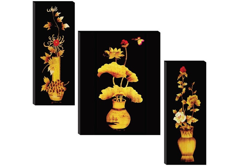 SAF paintings Synthetic Figures, Religious, Flowers Painting, Multicolour, UV Textured Print, 12 inchx18 inch - Image 4