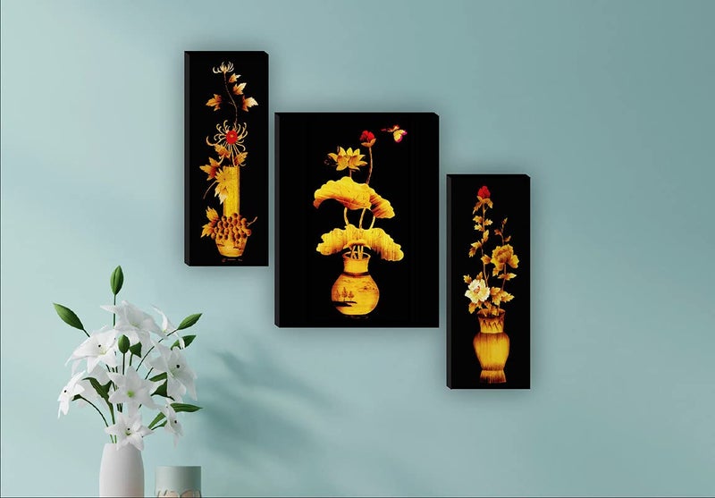 SAF paintings Synthetic Figures, Religious, Flowers Painting, Multicolour, UV Textured Print, 12 inchx18 inch - Image 2