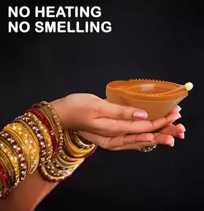 Flysmart Flysmart Water Sensor Diya No Electricity Needed Artificial Flameless Candle Panti Best for Decorations for All Occasions Ganapati Navratri Diwali Wedding Party Pack of 12  - Image 4