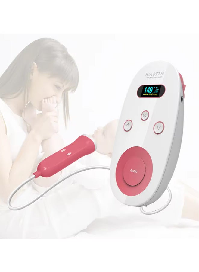 جي سي سي جوو جهاز دوبلر محمول لفحص معدل ضربات قلب الجنين جهاز رقمي محمول لفحص معدل ضربات قلب الطفل - Image 5