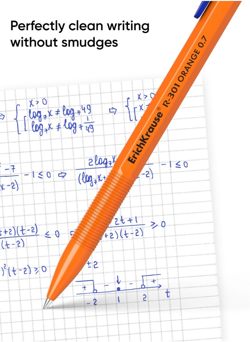 مجموعة من 8 أقلام حبر جاف R-301 Stick Orange 0.7، لون الحبر: أزرق (في كيس بلاستيكي) - pzsku/ZD2EC825FCCAE41B7668DZ/45/1741000481/e4c90121-f739-46fa-ac85-dc619ceed269