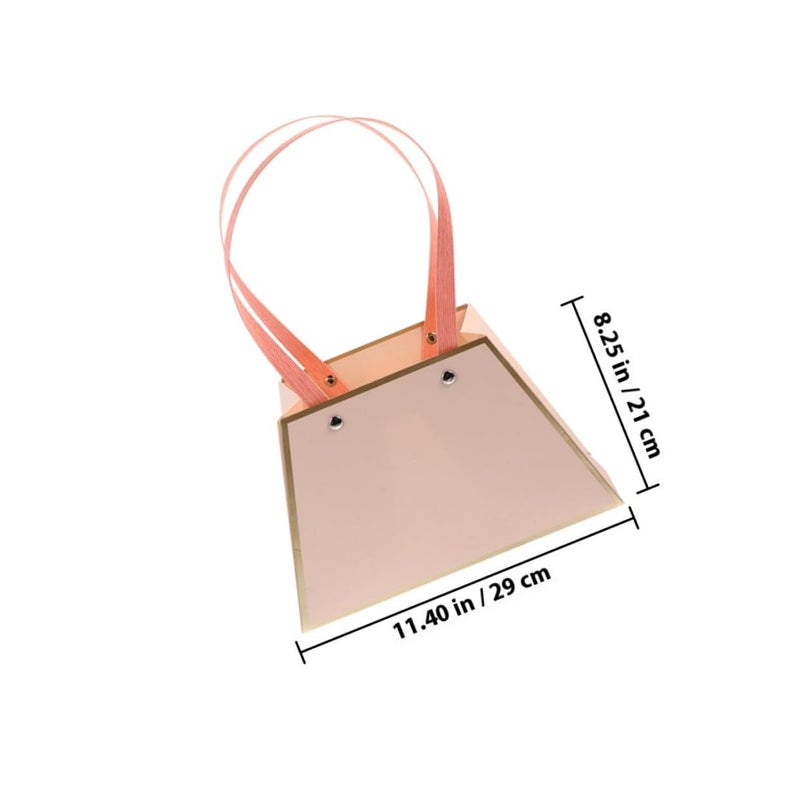 Pastel Pink Bouquet Bags 6pcs with Handles for Floral Wedding Party Gift Wrap - Image 3