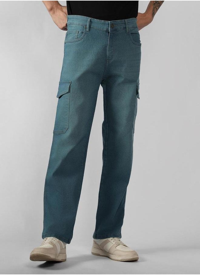 Dennis Lingo Dennis Lingo Mens Relaxed Fit Mid-Rise Stretchable Cotton Jeans by Styli  - Image 2