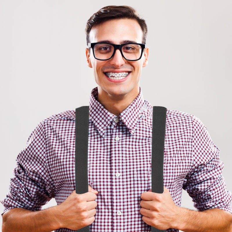 2pcs Unisex Suspender Pants Suspender Elastic Suspender Stretch Suspender Men Suspender Belt Adjustable Pants Strap With Clips For Party Festival - Image 2