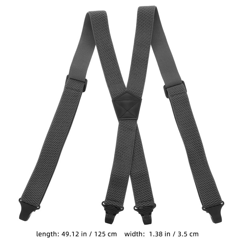 2pcs Unisex Suspender Pants Suspender Elastic Suspender Stretch Suspender Men Suspender Belt Adjustable Pants Strap With Clips For Party Festival - Image 3