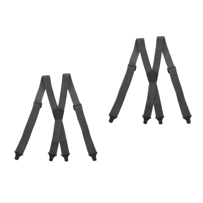 2pcs Unisex Suspender Pants Suspender Elastic Suspender Stretch Suspender Men Suspender Belt Adjustable Pants Strap With Clips For Party Festival - Image 1