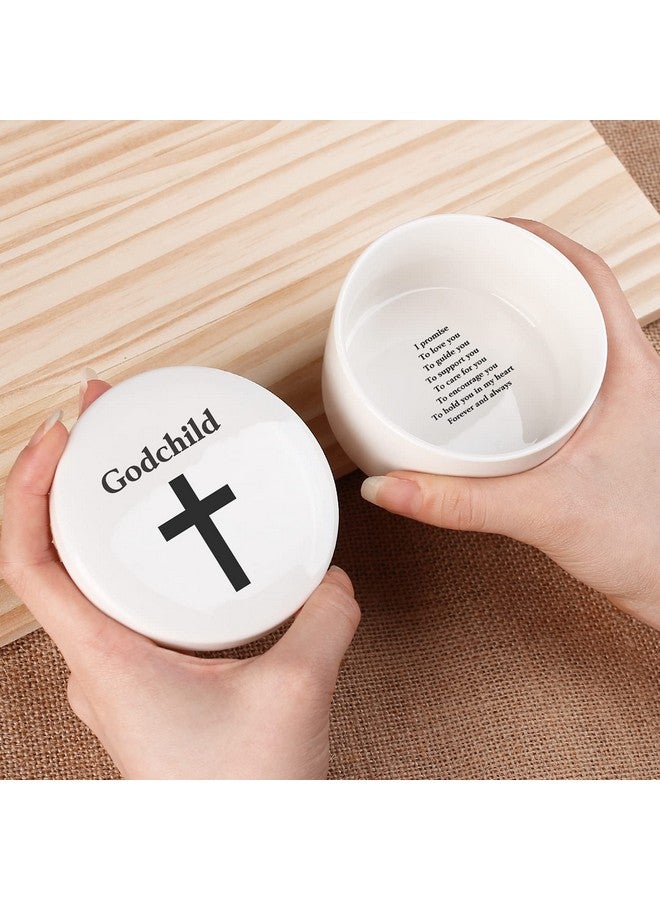 kullder Baby Baptism/Dedication/Christening Keepsake Baptism Gift for Boy Girl from Godparents, Precious Moments Girl Boy With Praying Cross, Godchild, Baptism, Baby Shower, Godchild Christmas from Godmother - Image 3