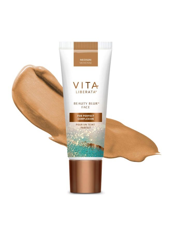 Vita Liberata Vita Liberata Beauty Blur Face - Medium, BB Cream, Hydrating Skin Finish, Radiant Glow & Flawless Complexion, 1.01 fl oz  - Image 1