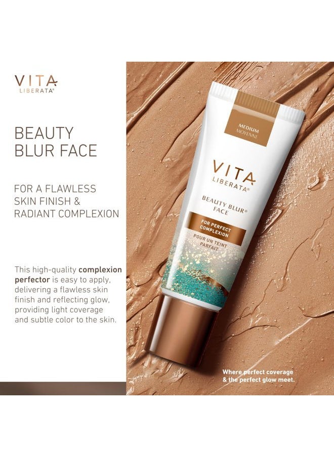 Vita Liberata Vita Liberata Beauty Blur Face - Medium, BB Cream, Hydrating Skin Finish, Radiant Glow & Flawless Complexion, 1.01 fl oz  - Image 2